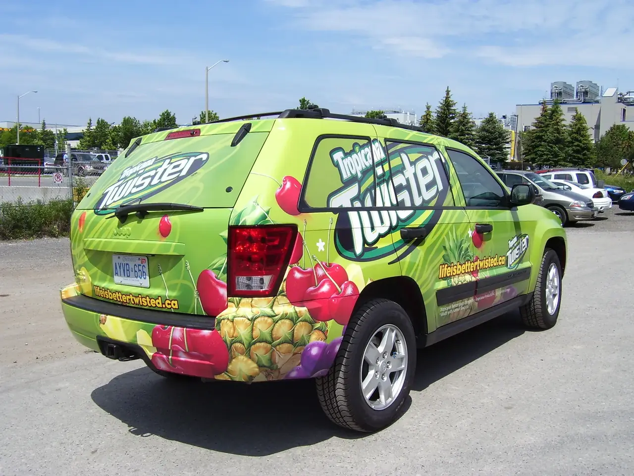 Twister promotional SUV wrap installed by Performance Graphics